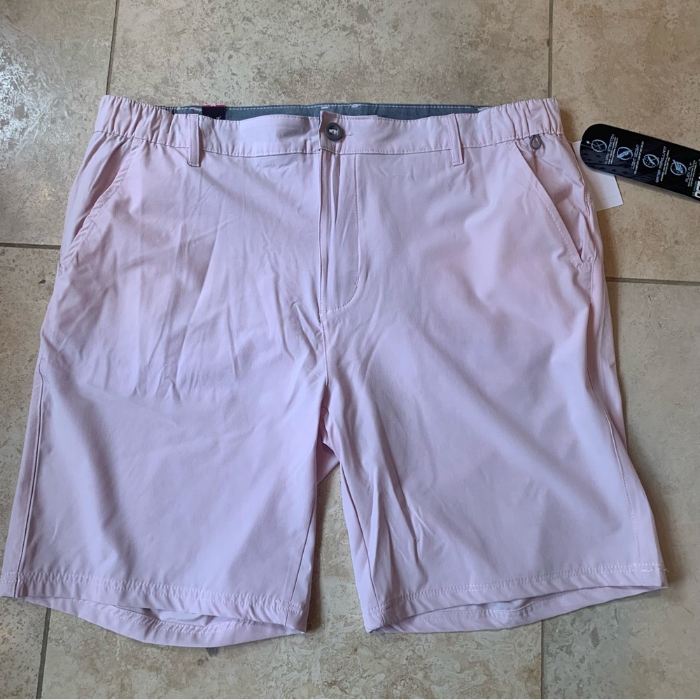 NWT Men’s U.S. Apparel Ocean Stretch Electric Pink Flex Fly Shorts 38